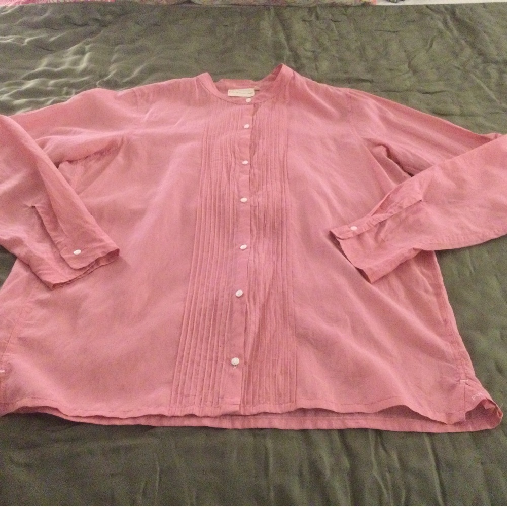 DKNY Pink Silk Blend Top